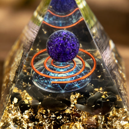 Amethyst Orgonite Pyramid