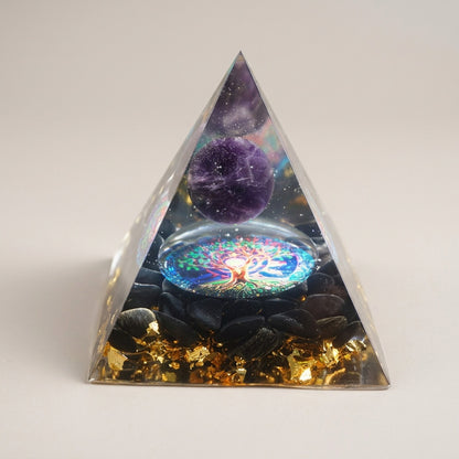 Amethyst Orgonite Pyramid