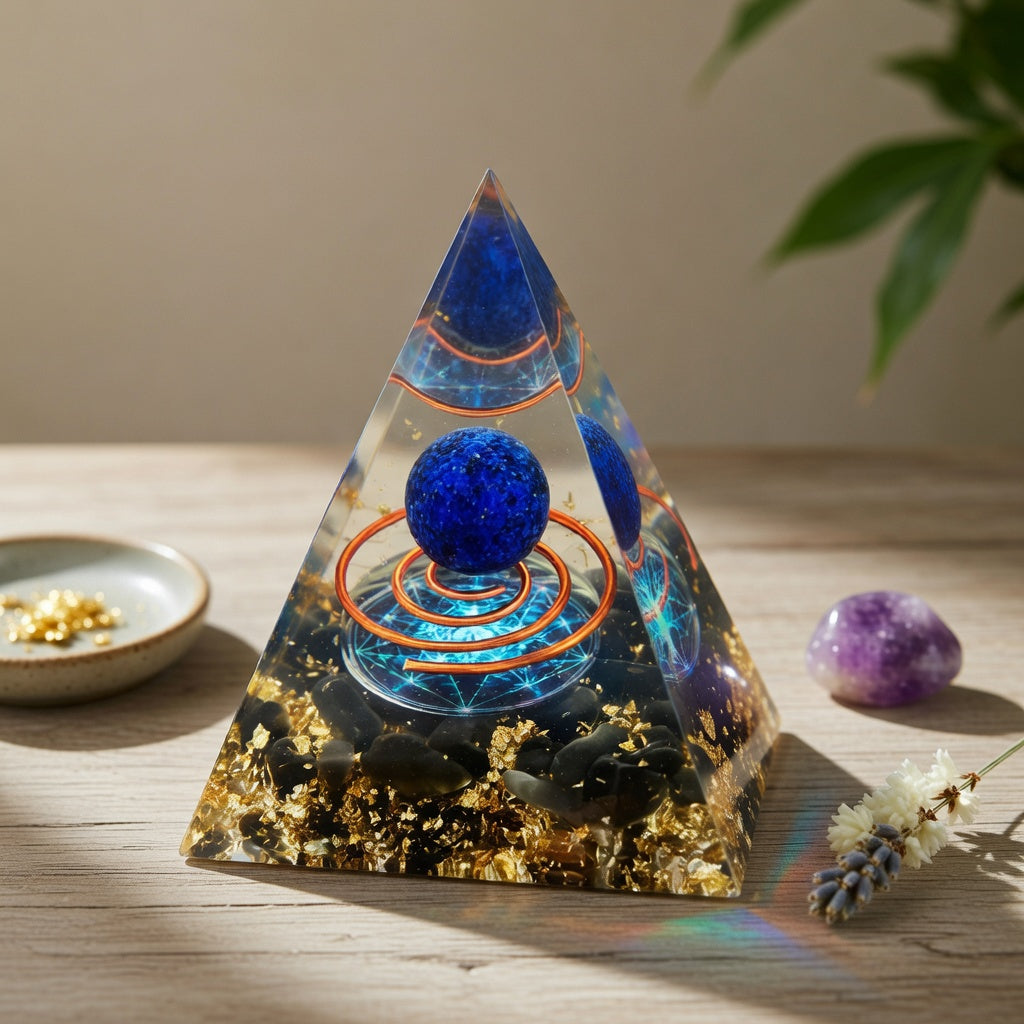Amethyst Orgonite Pyramid