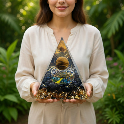 Amethyst Orgonite Pyramid